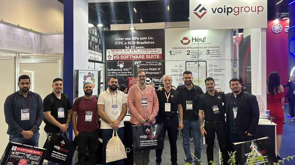 Stand da VoIP Group na Futurecom 2024